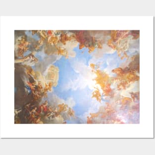 Ceiling painting of Palace Versailles near Paris, France Posters and Art